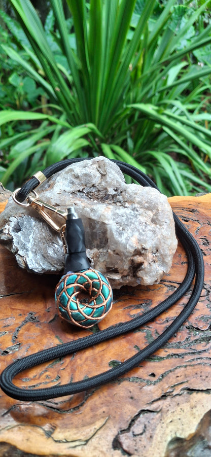 Torus PEMF Orgonite Necklace (Blue)