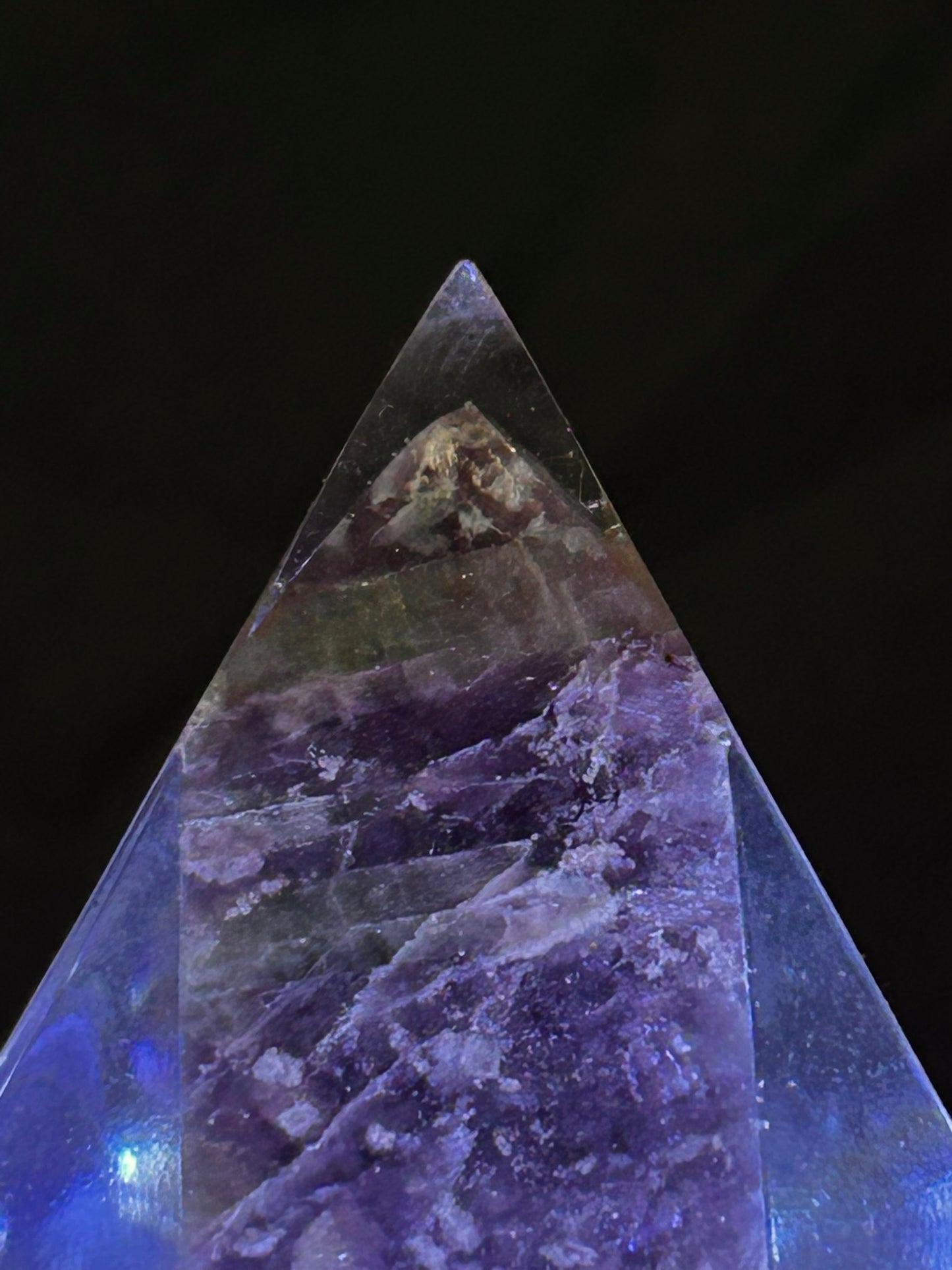 Orgonite Pyramid Unicorn Tower Lamp