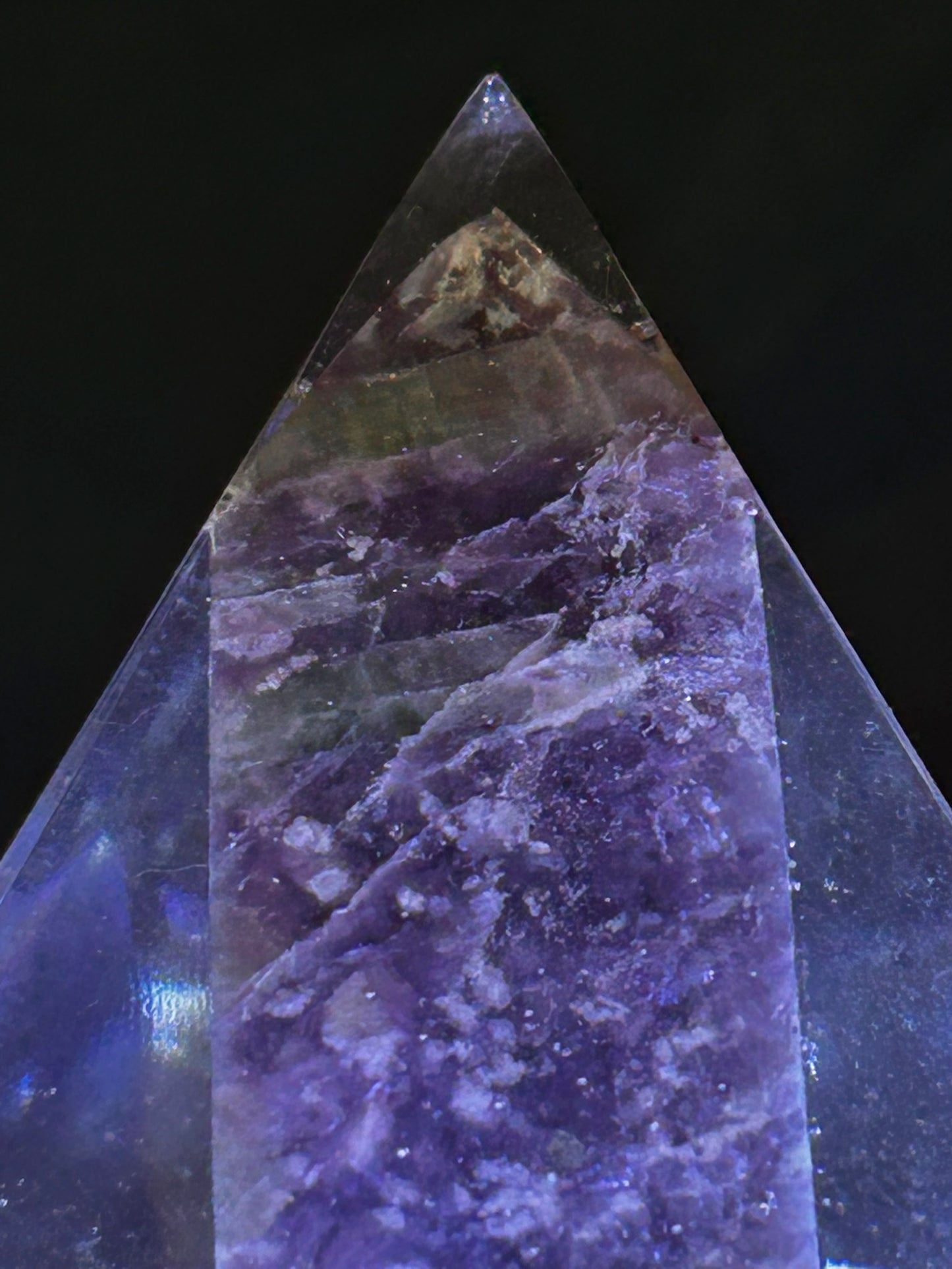 Orgonite Pyramid Unicorn Tower Lamp